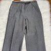 COLLECTIONS FOR LE SUIT 2PC Gray Polyester Lined Pant (Size 10) Suit (Size 12)