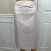 John Meyer Polyester Metallic Skirt Suit Size 24W Lilac Collarless 2PC Scallop