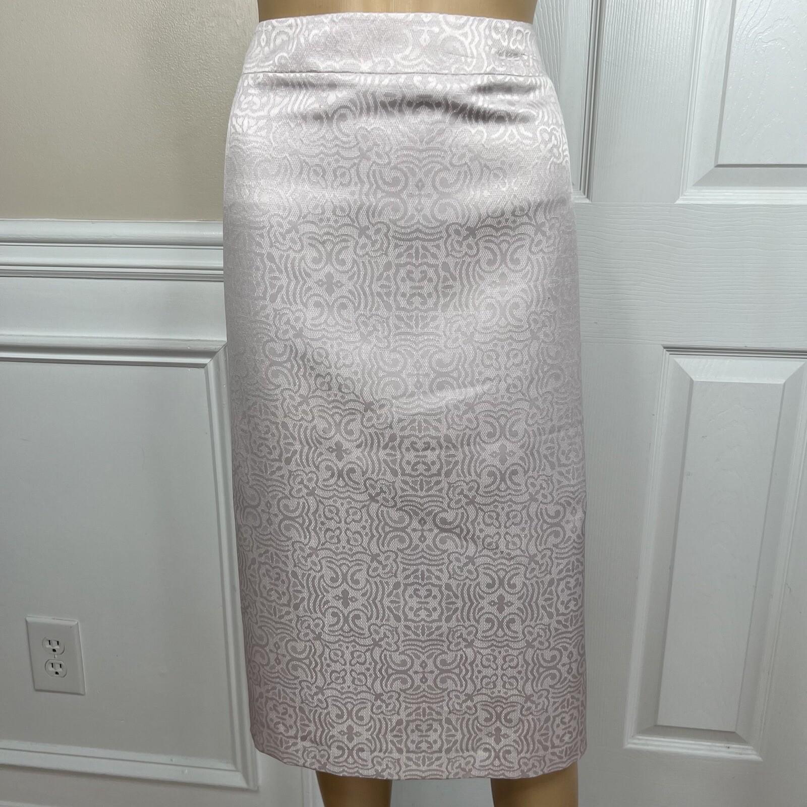 John Meyer Polyester Metallic Skirt Suit Size 24W Lilac Collarless 2PC Scallop