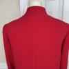Tahari ASL Polyester Blazer Size 8 Red Lined Stand Up Collar Lined Pockets