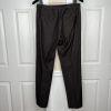 Sharagano Polyester Rayon Stretch Pant Suit 8 Brown Chambray Notch Collar 2PC