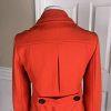 DELIA'S Limited Collection Women Double Breasted Orange Wool Blend Coat Size M