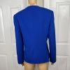VINCE CAMUTO Blue Open Front Polyester Rayon Stretch Lined Blazer Size 14