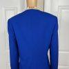 VINCE CAMUTO Blue Open Front Polyester Rayon Stretch Lined Blazer Size 14