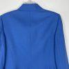 Evan Picone Polyester Skirt Suit Size 8 Blue Notch Collar Business Crepe 2PC New