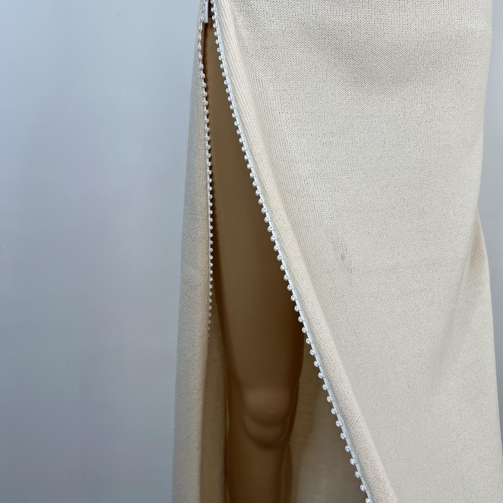 St John Evening By Marie Gray Knit Maxi Pencil Skirt Size 4 Full Zip On Side