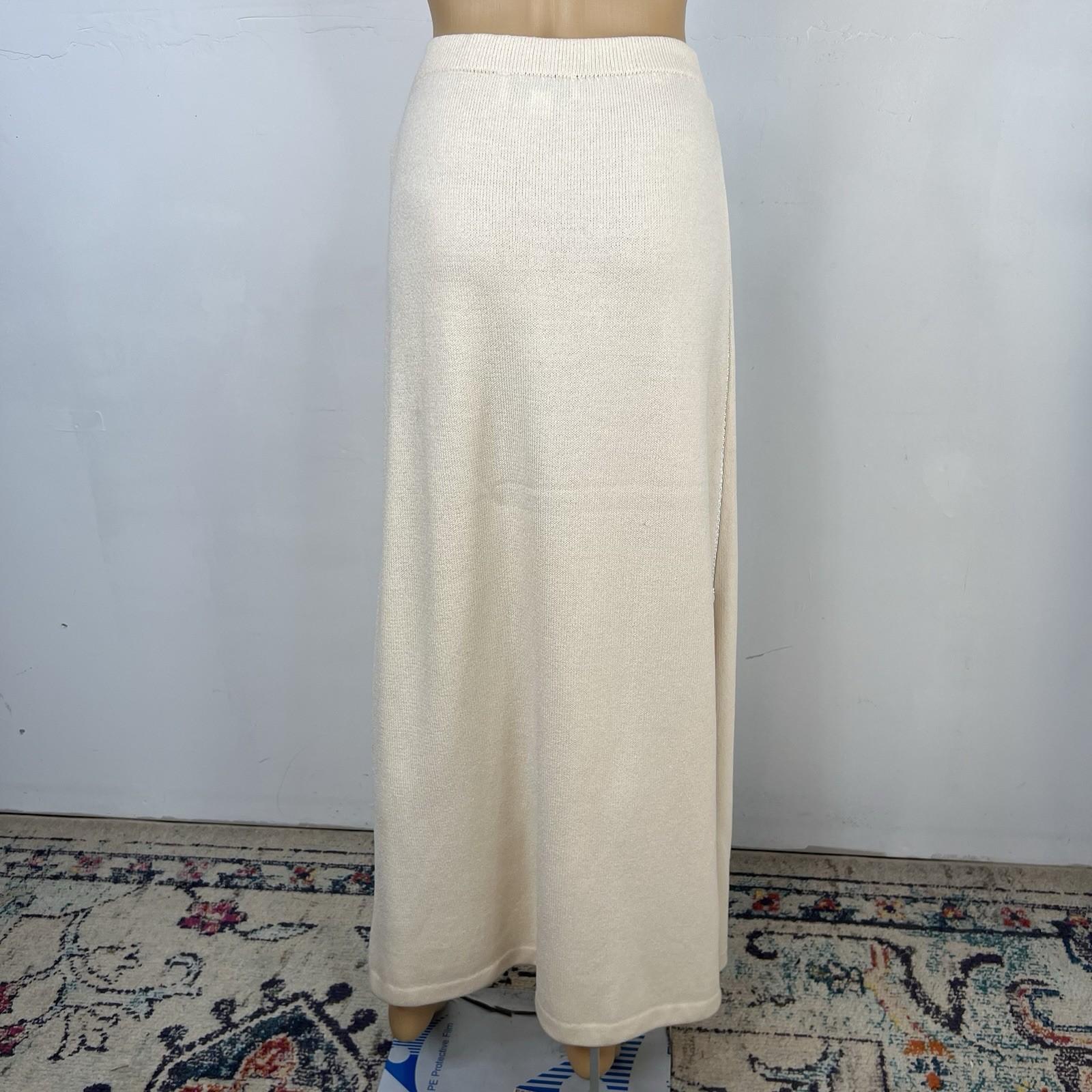 St John Evening By Marie Gray Knit Maxi Pencil Skirt Size 4 Full Zip On Side