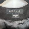 Marciano Leather Suede Fringe Vest Size XS Black Cowboy Style Cardigan Waistcoat