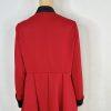Regalia Women Polyester Spandex Oversized Jacket High Low Flowy Red Black Size 8