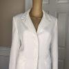 Collections For le Suit Polyester Pant Suit 14 White Peak Collar 2PC Pockets New