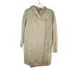 Eileen Fisher Wool Hoodie Cardigan Size M Beige Wrap Sumptuous Pockets Cozy