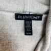 Eileen Fisher Wool Hoodie Cardigan Size M Beige Wrap Sumptuous Pockets Cozy