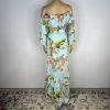 New York &Co Floral Skirt Set M Tall Hawaiian Tropical Wrap Ruffle High Low New