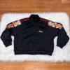 DOUBLET Strangest Comfort Men Black Red Chaos Embroidered Zip Up Track Jacket