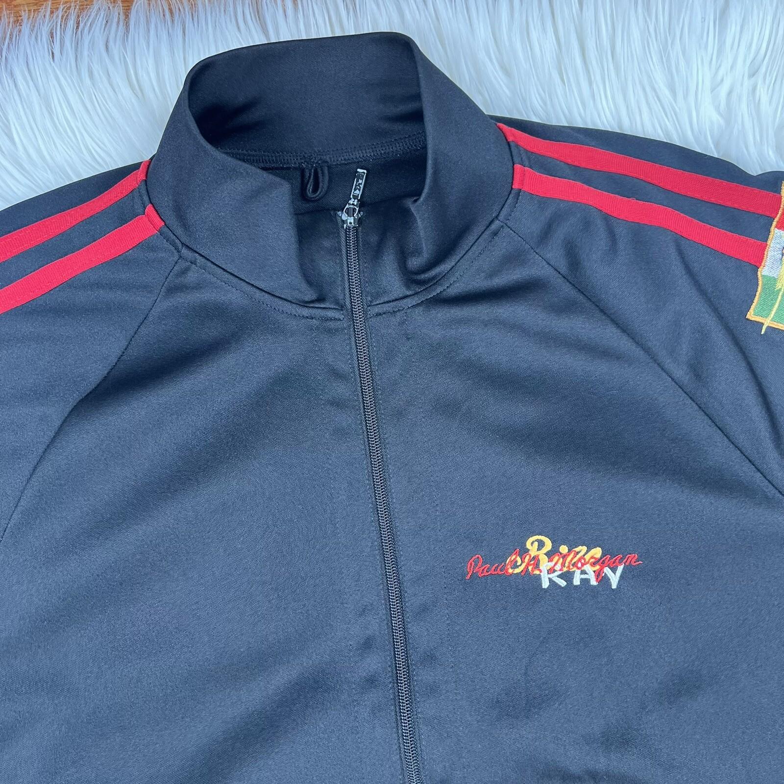 DOUBLET Strangest Comfort Men Black Red Chaos Embroidered Zip Up Track Jacket