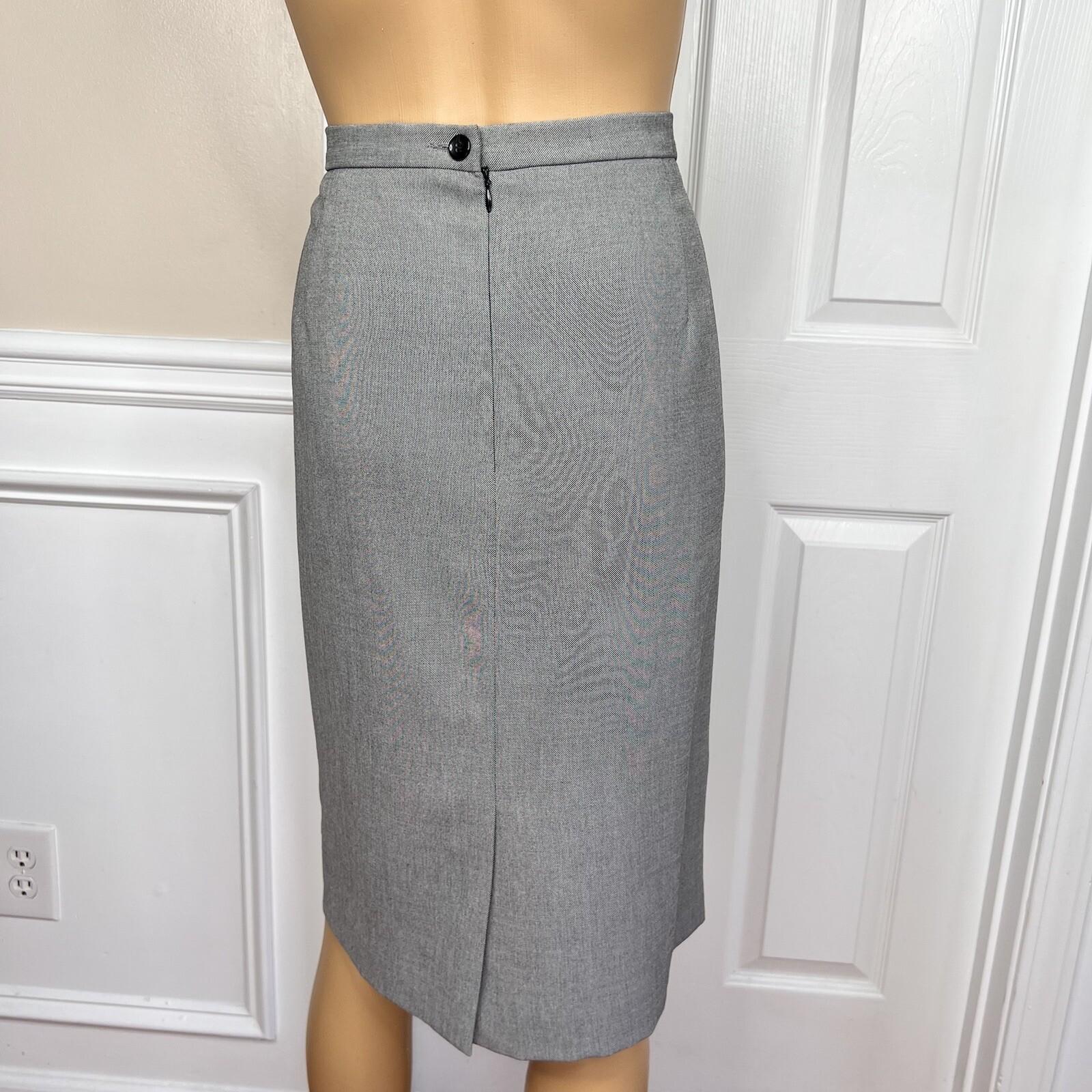 GARFIELD & MARKS 2PC Gray Polyester Mismatch Career Skirt ( Sz 14) Suit (Sz 12)