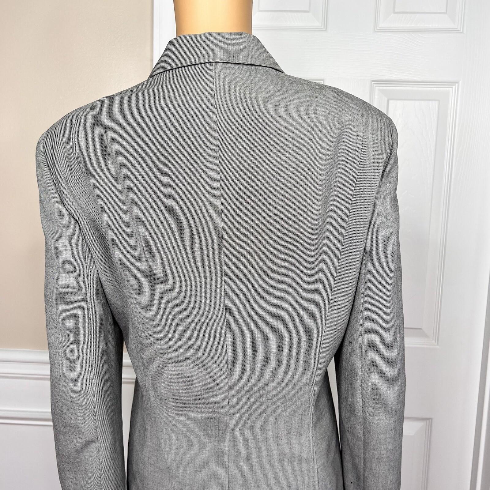 GARFIELD & MARKS 2PC Gray Polyester Mismatch Career Skirt ( Sz 14) Suit (Sz 12)