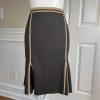 The Limited Polyester Blend Skirt Size 10 Suit Size L Brown Tan Pleated Women