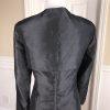 New STACY ADAMS Womens 2 PC Stunning Satin Black Beaded Dress Cardigan Size 10