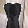 New STACY ADAMS Womens 2 PC Stunning Satin Black Beaded Dress Cardigan Size 10