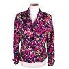 LE SUIT Single Breasted Collard Multicolored Polyester Lined Blazer Size 4