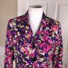 LE SUIT Single Breasted Collard Multicolored Polyester Lined Blazer Size 4