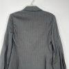 BCBG Maxazria Viscose Blend Blazer Size S Gray Striped Career Stylish Sleeve