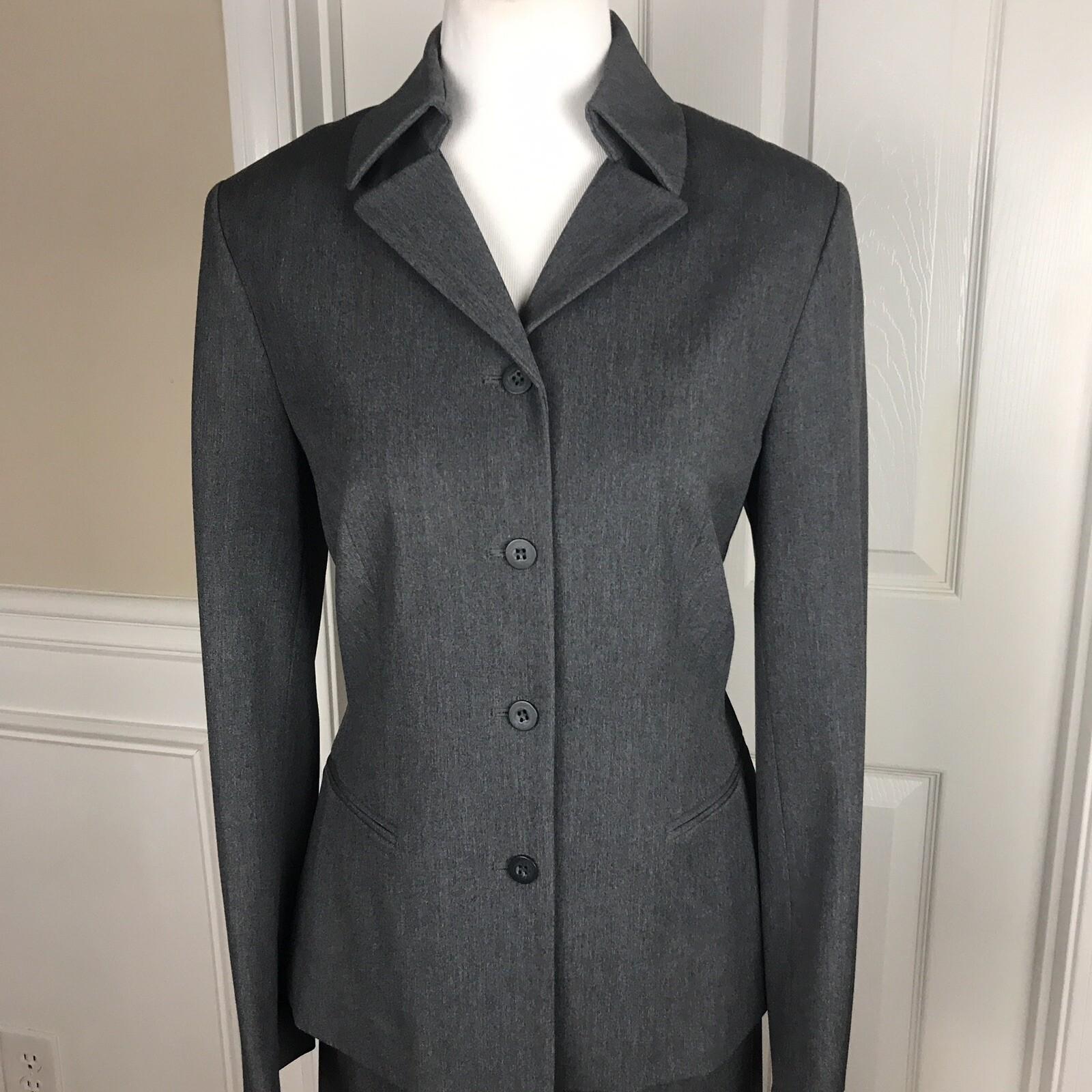 THE LIMITED Gray Stretch Polyester Blend Fit and Flare Skirt (SZ M) Suit (SZ 8)