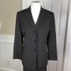 ANNE KLEIN Women 2 PC Brown Striped Polyester Blend Skirt Suit Size 10