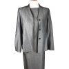 KASPER Women 2PC Mismatched Light Gray Rayon Dress (Size 6) Suit (Size 4)