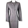 KASPER Women 2PC Mismatched Light Gray Rayon Dress (Size 6) Suit (Size 4)