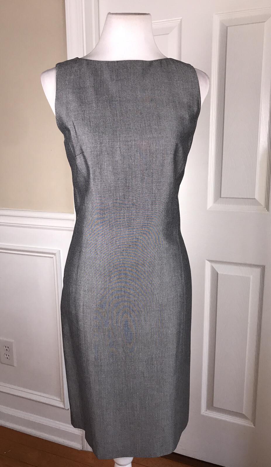 KASPER Women 2PC Mismatched Light Gray Rayon Dress (Size 6) Suit (Size 4)