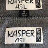 KASPER Women 2PC Mismatched Light Gray Rayon Dress (Size 6) Suit (Size 4)