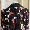 Linda Allard Women Linen Blazer Jacket Multi Colored Open Front Size 6