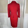 THE LIMITED 2PC Red Polyester Lined Mismatched Skirt (Size 14) Suit (Size L)