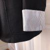 TAHARI Women 1 PC Black Cotton Polyester Blend Collared Lined Blazer Size 8