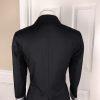 TAHARI Women 1 PC Black Cotton Polyester Blend Collared Lined Blazer Size 8