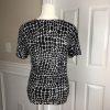 LIZ CLAIBORNE Women 2PC Black White Polyester Top and Pant Size 8P