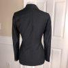 CALVIN KLEIN Single Breasted Collar Gray Striped Polyester Blend Blazer Size 4