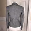 TAHARI Women Single Breasted Gray Striped Wool Blend Blazer Size 4