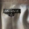 TAHARI Women Single Breasted Gray Striped Wool Blend Blazer Size 4