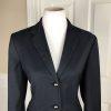 CALVIN KLEIN 1 PC Single Breasted Collared Blue Polyester Lined Blazer Size 10