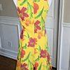 LAUREN RALPH LAUREN Floral Multicolore Ruffle Silk Dress 6 Sleeveless Prairie