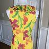 LAUREN RALPH LAUREN Floral Multicolore Ruffle Silk Dress 6 Sleeveless Prairie