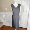 New EMILY Women 2PC Gray Polyester Lined Stand Up Collar Dress Suit Size 18