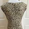 KENNETH COLE New York Women's Gray and Off White Dress Size M