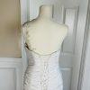 KITTY CHEN White Beaded One Shoulder Pleated Lace Corset Wedding Dress Size 2-4