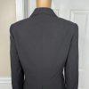 Calvin Klein Polyester Rayon Stretch Pant 10 Suit 8 Black Lined Pockets 2PC New