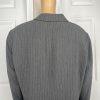 Tahari ASL Polyester Viscose Lycra Blazer Suit Top 22W Gray Striped Women 2PC