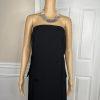 H&M Tuxedo Dress 2XL Black Bandeau Twill Sew In Wrapover Front Silicone Trim New